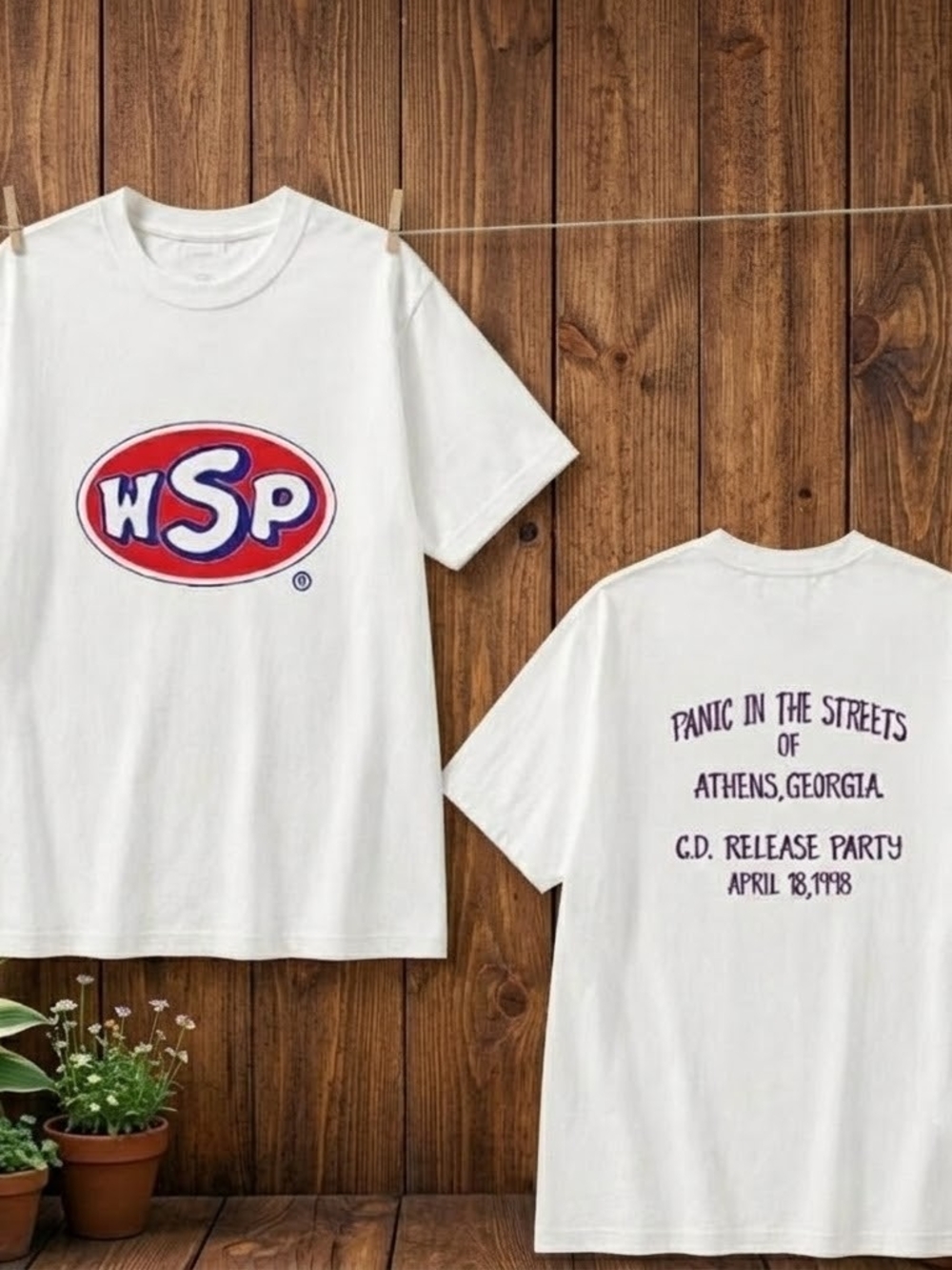 Gildan White Kids Graphic Tee with Red & Blue WSP Logo